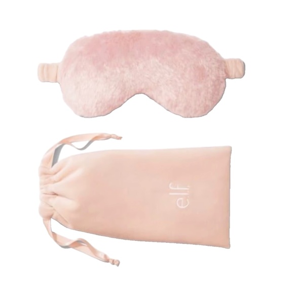 🥳 $5 Bundle Item ELF Limited Edition Pink Fuzzy Flying High Eye Mask NEW - Picture 1 of 5